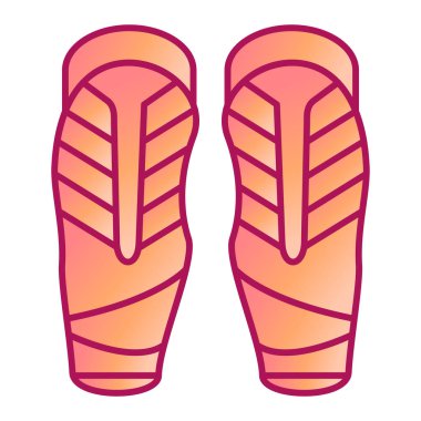 Parmak arası terlik ikonu. Web için terlik vektör simgelerinin özet çizimi