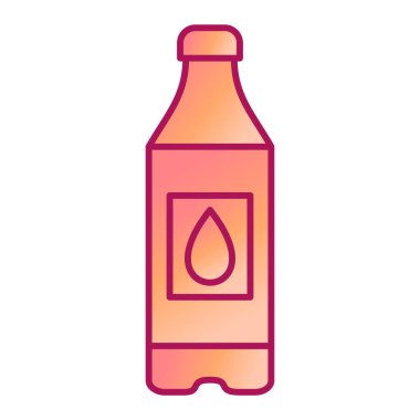 Su ikonlu şişe. Web için bira vektör simgelerinin özet çizimi