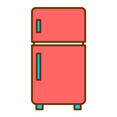 buzdolabı vektör simgesi modern illüstrasyon