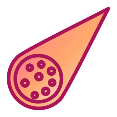 Pizza yiyecek ikonu vektör illüstrasyonu