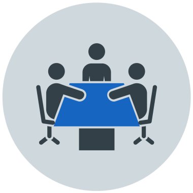 business team vektör simgesi modern basit illüstrasyon