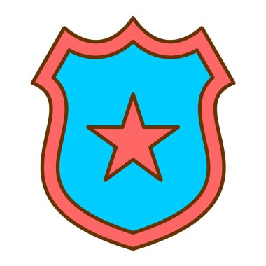kalkan ikon vektör illüstrasyonu