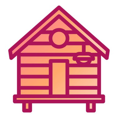 Bir çiftlik simgesinin vektör illüstrasyonu