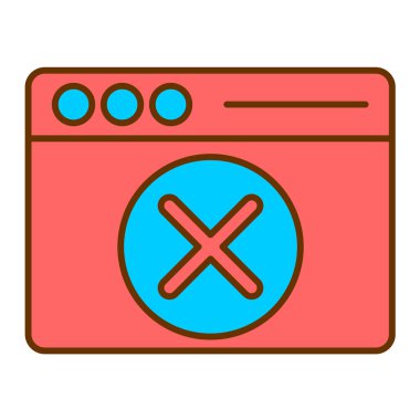 tarayıcı pencere simgesi vektör illüstrasyonu