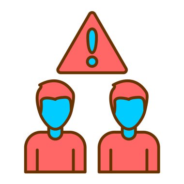 Koruyucu maskeli bir kadın ve erkeğin vektör çizimi