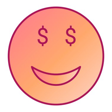 Mutlu yüz simgesi ikon vektör illüstrasyon tasarımı