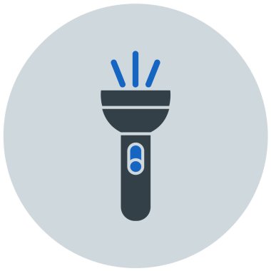 Modern meşale simgesinin vektör illüstrasyonu