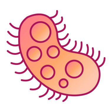 Bakteriler. Web simgesi basit illüstrasyon