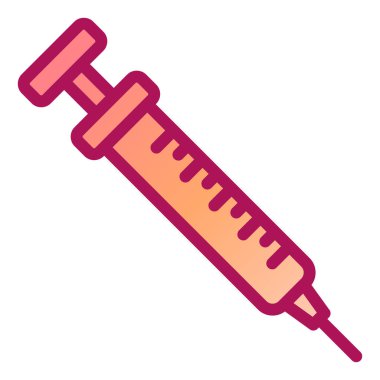 Şırınga. Web simgesi basit illüstrasyon