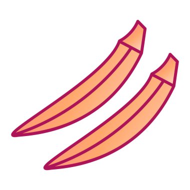 muz meyvesi ikonu vektör çizimi tasarımı