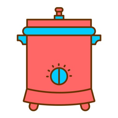 Yiyecek ve içecek ikonunun vektör illüstrasyonu