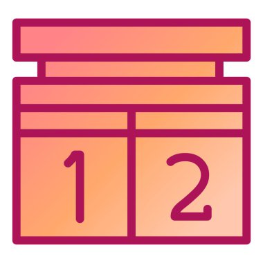 Takvim. Web simgesi basit illüstrasyon