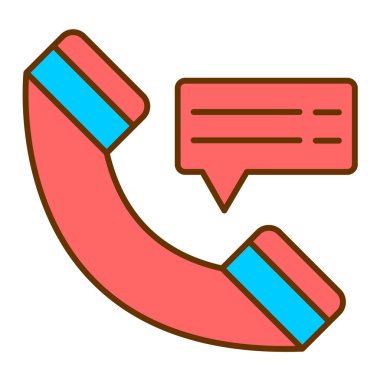 Telefon simgesi vektör illüstrasyonu