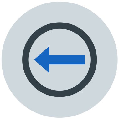 Projeniz için sol yön ok simgesi