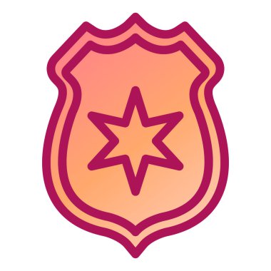 kalkan ikon vektör illüstrasyonu