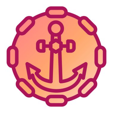 Çapa. Web simgesi basit illüstrasyon