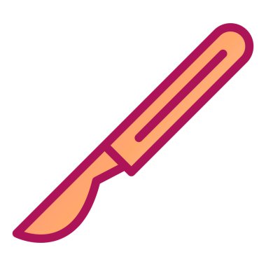 bıçak vektör renk simgesi