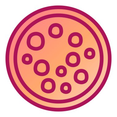 Pizza ikonu vektör illüstrasyonu