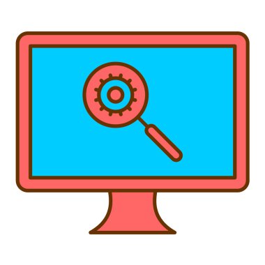 bilgisayar ağ simgesi vektörü