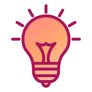 ampul simgesi vektör illüstrasyonu