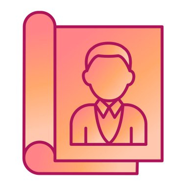 Dizüstü bilgisayar çizgisi simgesi olan iş adamı, vektör illüstrasyonu