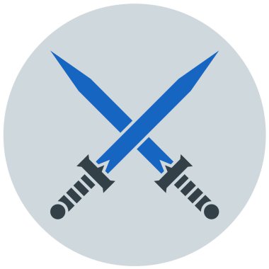 Kılıç. Web simgesi basit illüstrasyon