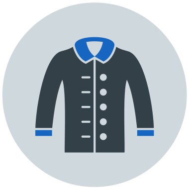 Ceket. Web simgesi basit illüstrasyon