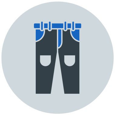Pantolon. Web simgesi basit illüstrasyon