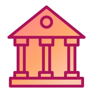 Banka Binası. vektör çizim