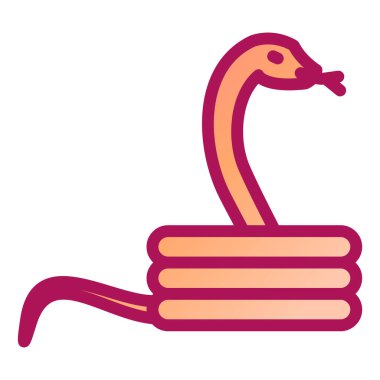 Tek bir çizgi film kuşunun vektör çizimi