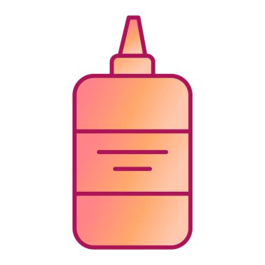 Yapıştırıcı şişesi ikonu. kondom vektör çiziminin çizgi filmi