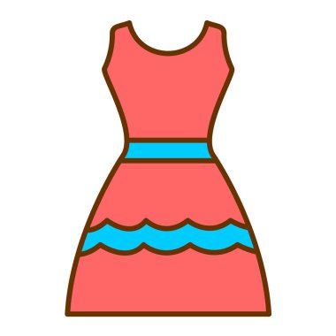 Elbise. Web simgesi basit illüstrasyon
