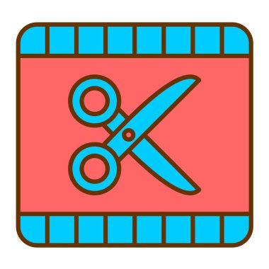 Makas. Web simgesi basit tasarım