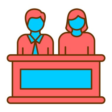 Konuşma kabarcığı vektör çizimi tasarımı olan iş adamları