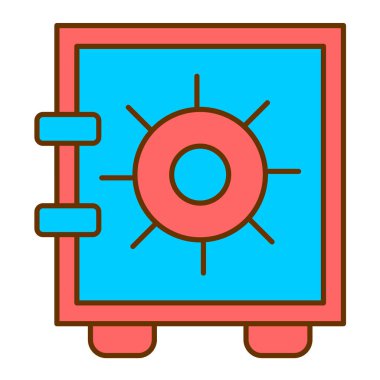 Güvenli vektör renk simgesi