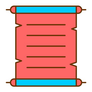 Belge. Web simgesi basit illüstrasyon