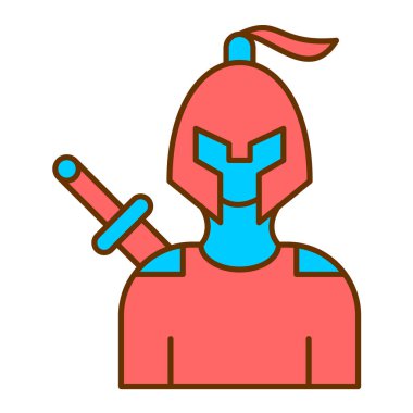 İtfaiyeci. Web simgesi basit illüstrasyon