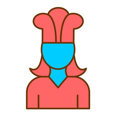 Şef Avatar simgesi vektör çizimi tasarımı