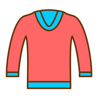 Kumaş vektörü ince çizgi simgesi