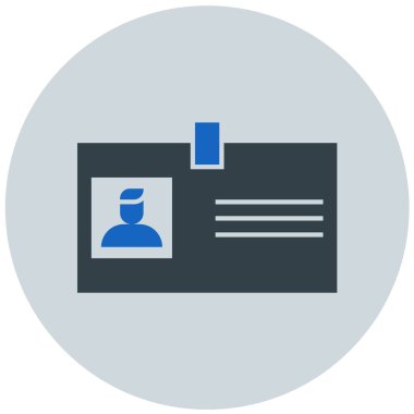 Kimlik kartı. Basit resimleme