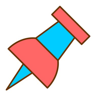 pin simgesi vektör illüstrasyonu