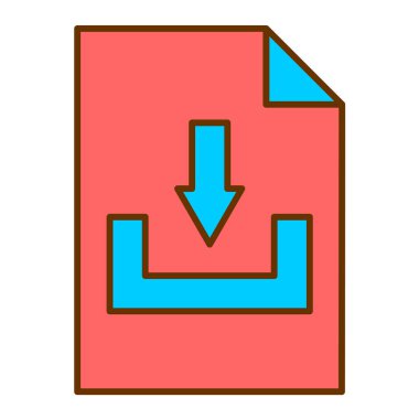 İndir. Web simgesi basit illüstrasyon