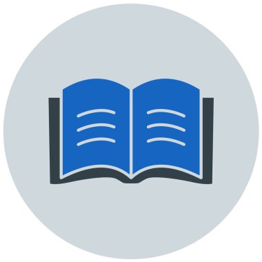 Kitap. Web simgesi basit illüstrasyon
