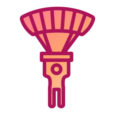 Modern paraşüt simgesinin vektör çizimi