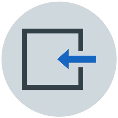 Sola. Web simgesi basit illüstrasyon