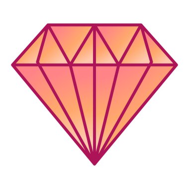 Elmas simgesi vektör illüstrasyonu