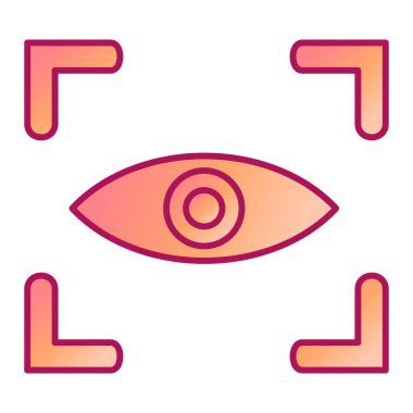 göz vektör simgesi modern basit renkli illüstrasyon