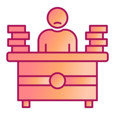 Kütüphane simge vektör çizim