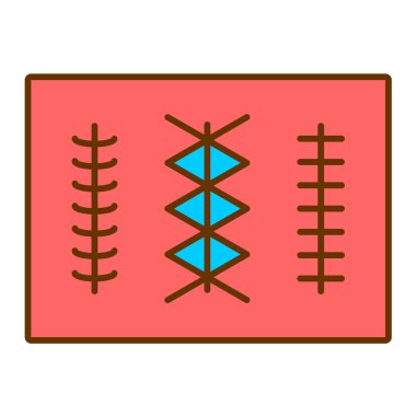 Modern simge vektör illüstrasyonu dikiliyor 