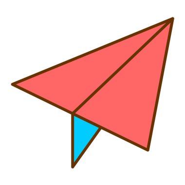 kağıt düzlem vektör illüstrasyonu